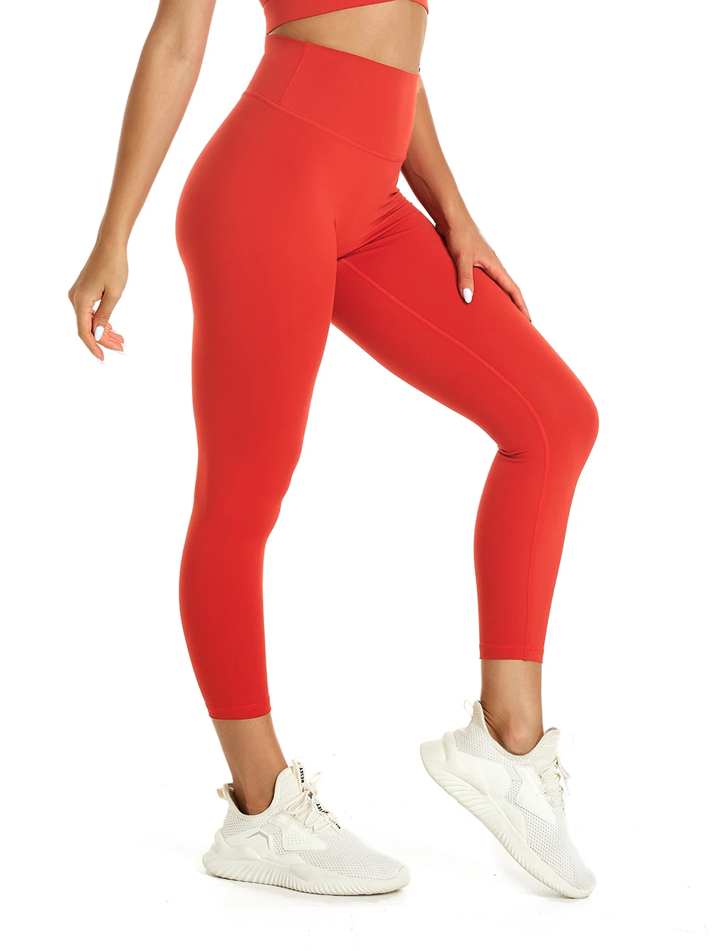 Nepoagym 28 Inch Rhythm Classic No Front Seam Women Sport Leggings Buttery Soft Yoga Pants Fitness Legging for Workout Running