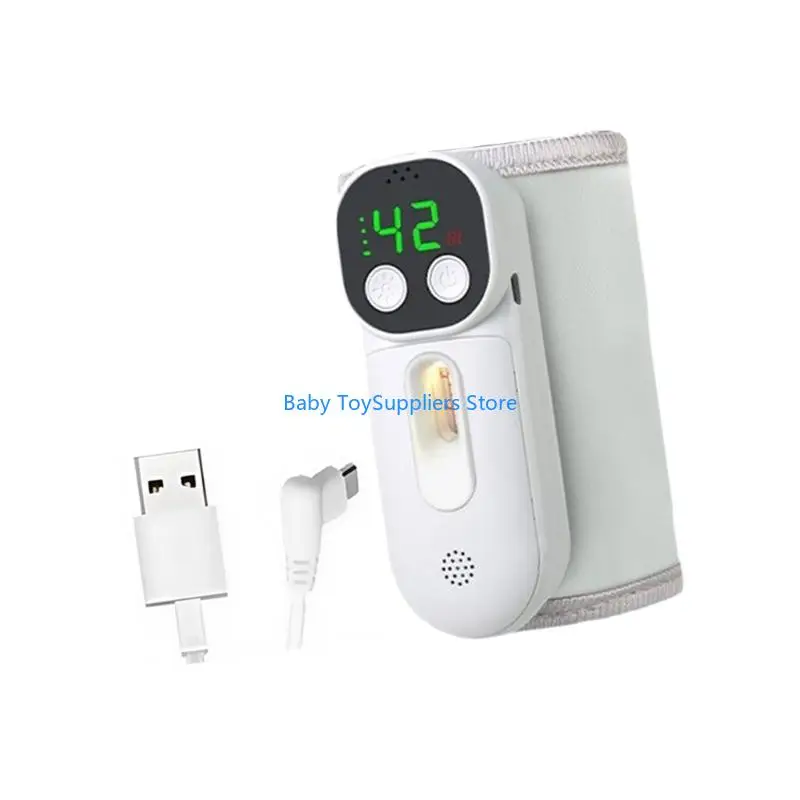 R1WF ABS Cloth Insulated Baby Bottle Warmer Cordless Portable 10000mah