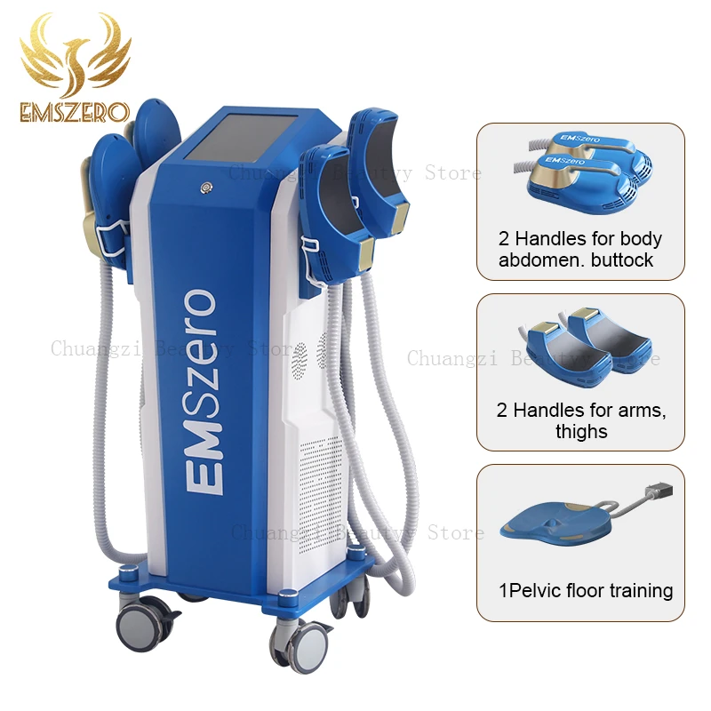 

Newest NEO 6500W Emszero Loss Weight 15 Electromagnetic Coil with 4 Handles Muscle Sculpting Body Slimming Machine