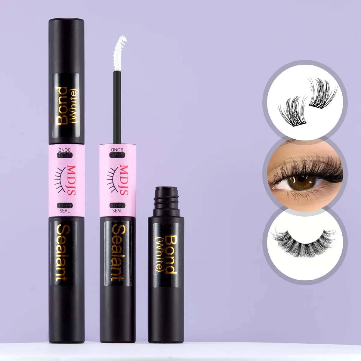 Colle pour faux cils imperméable, super façonnante, maquillage 24h, yeux sensibles, adaptée au gel invisible sans trace, cils à séchage rapide