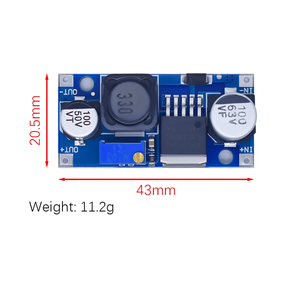 WAVGAT LM2596HVS LM2596 HV LM2596HV DC-DC Adjustable Step Down Buck Converter Power Module 4.5-50V To 3-35V Urrent limiting