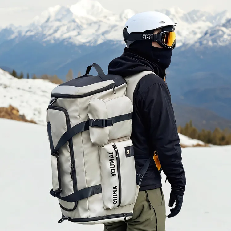 

Ski Backpack Equipment Storage Bag Helmet Snow Shoes Snow Gear Large Capacity Waterproof Multifunctional Sports Backpack
