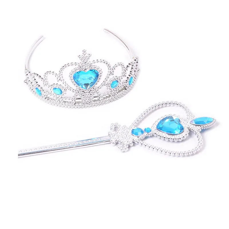 Princess Snowflake Diamond Stick Crown Set Magic Stick Queen Romance Princess Elsa Fairy Stick Children's Performance Props