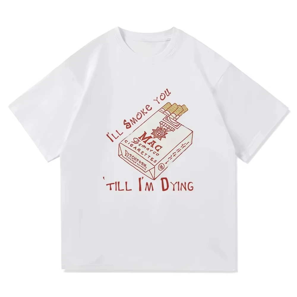 حار جديد ماك ديماركو سأدخنك تي شيرت Harajuku محايد جودة عالية Kawaii المرأة نمط غير رسمي مريح تي شيرت