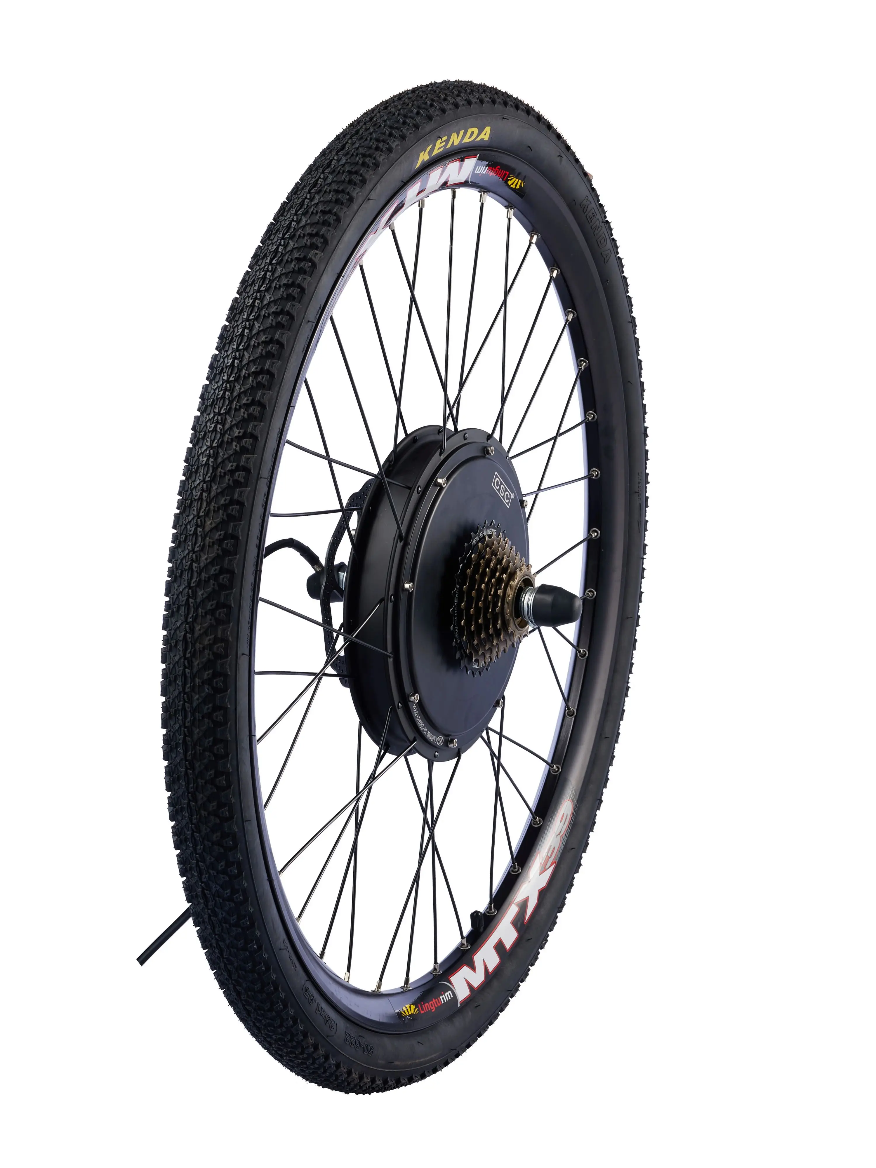 AliExpress CSC UK Stock 26" 27.5" 29" ebike Conversion Kit 48V 18A 25A battery e-bike 48V 1000W 1500W motor Rear Wheel MTX rim Disc Brake