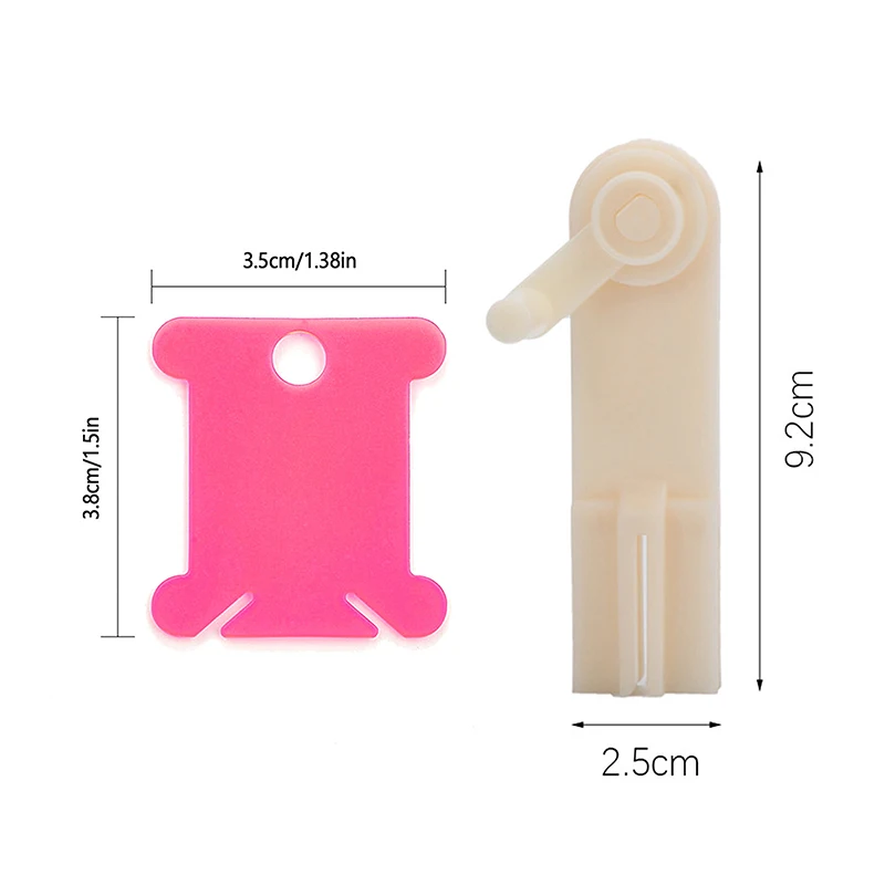 50Pcs Plastic Floss Bobbins Set Embroidery Floss Organizer Bobbin Winder Craft DIY Sewing Storage Thread Organizer Holder