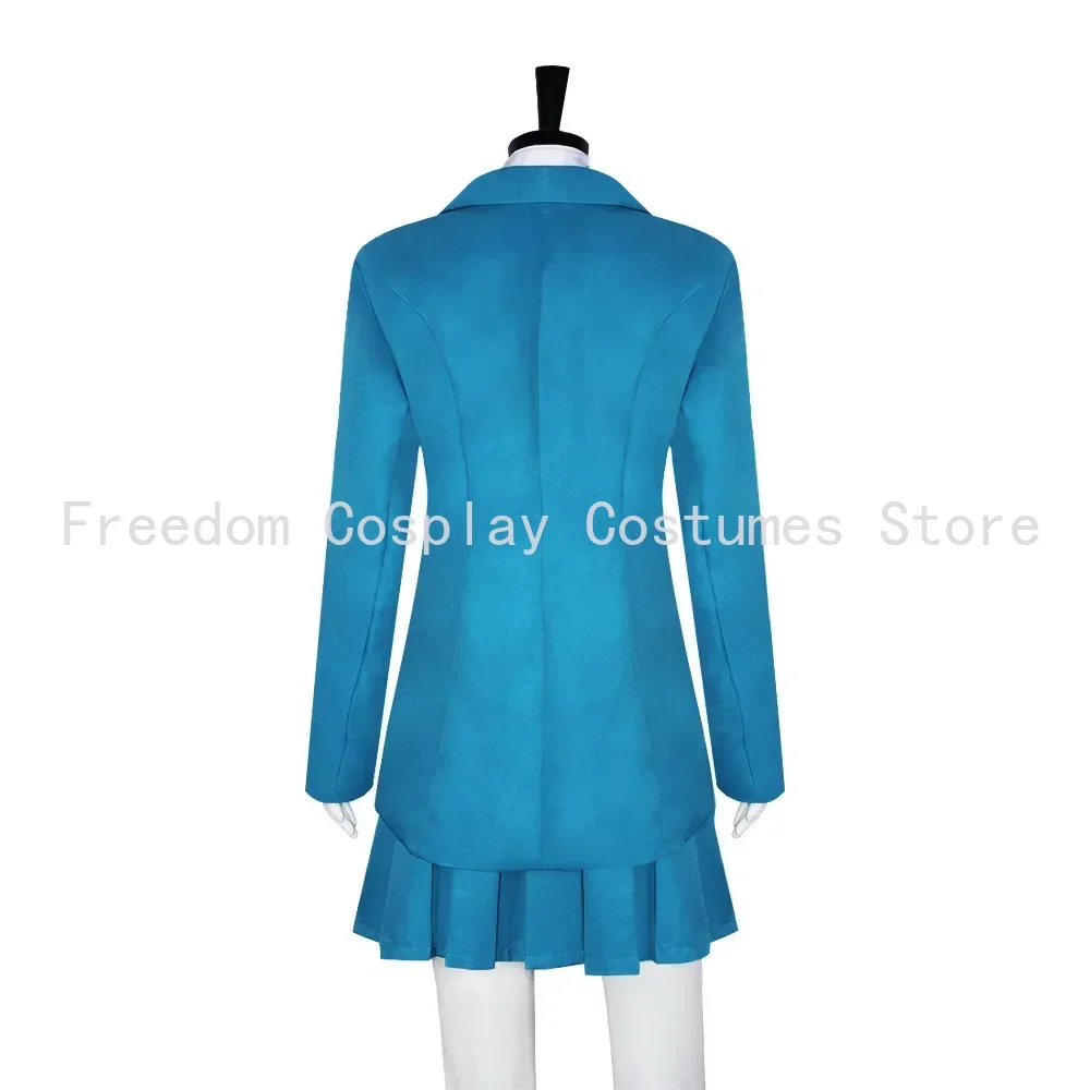 ساواكو كورونوما تأثيري حلي شعر مستعار أنيمي كيمي ني تودوكي مني إلى أنت JK زي مدرسي تنورة قميص هالوين حفلة الفتيات البدلة