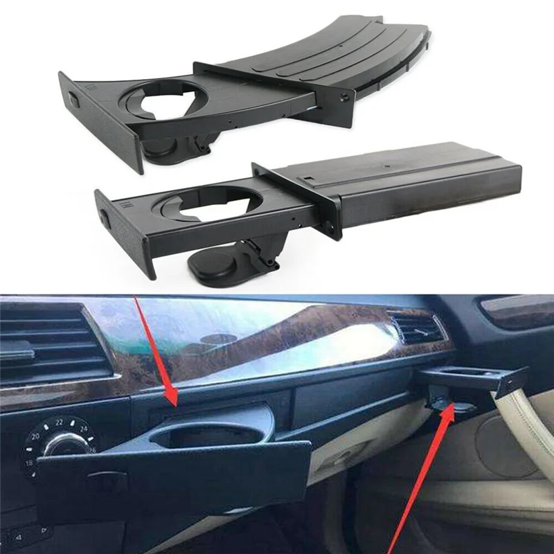 

MYMF-51459125622 51459125626 Water Cup Holder Side Cup Holder Driver Passenger Car For BMW 5 Series E60 E61 M5 530I 2004-2010 Pa