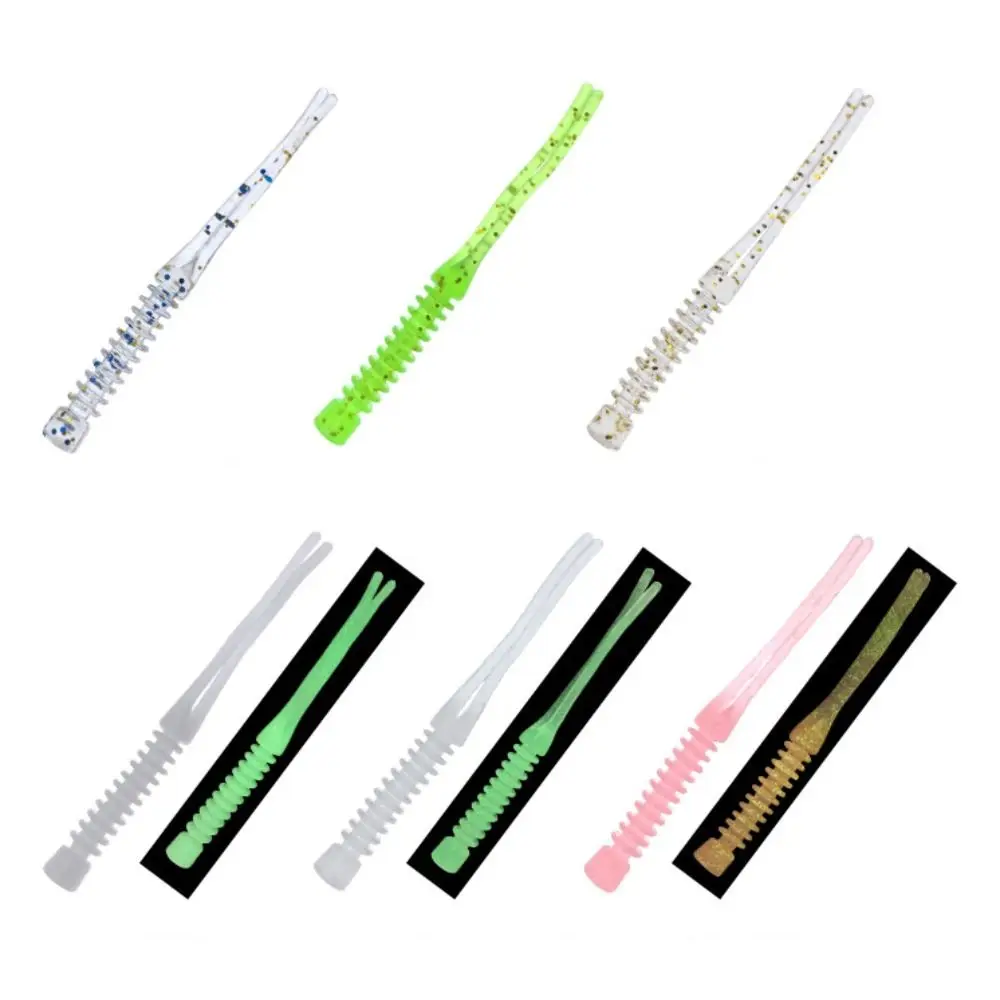 

New Double Color Artificial Soft Lure 5cm Silicone Soft Bait Fishing Tackle