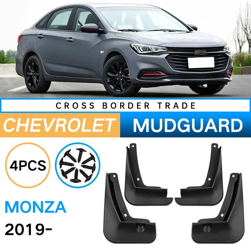 

Car Auto Fender Mud Flaps Splash Guards Mudguard for Chevrolet Cruze Monza 2019–2023 High Flexibility Not Easy To Break