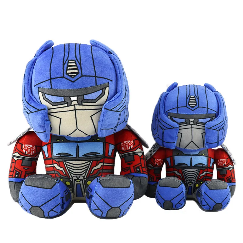 Bandai 20/28cm Transformation Optimus Primes Stuffed Doll Bumblebees Megatrons Robot Pillow Toy For Kid Christmas New Year Gifts