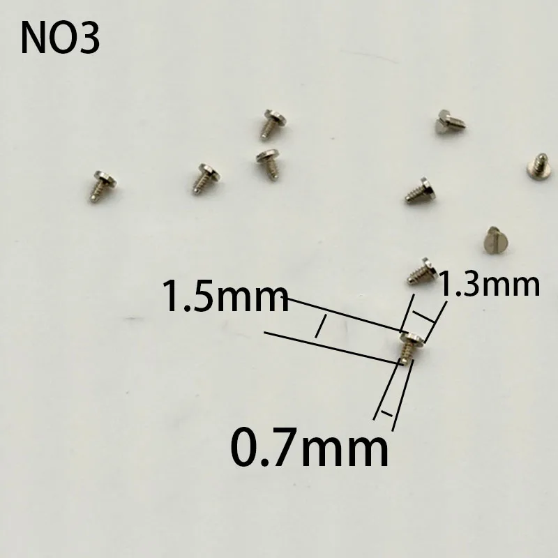100pcs Watch movement movement screws upper plywood screws quartz movement screws quantity size purchase 10pcs
