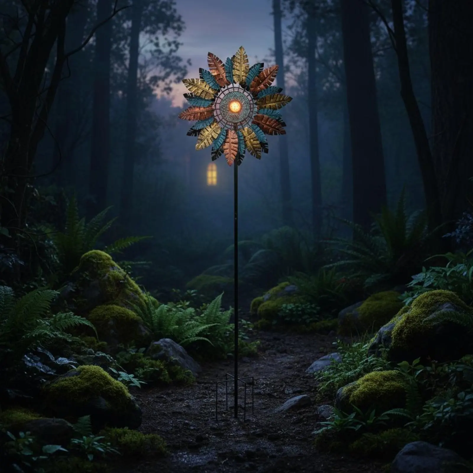 

Solar Foliage Wind Rotator All Weather Rotating Foliage Wind Rotator Solar Metal Wind Rotator Easy to Assemble Quiet Rotating