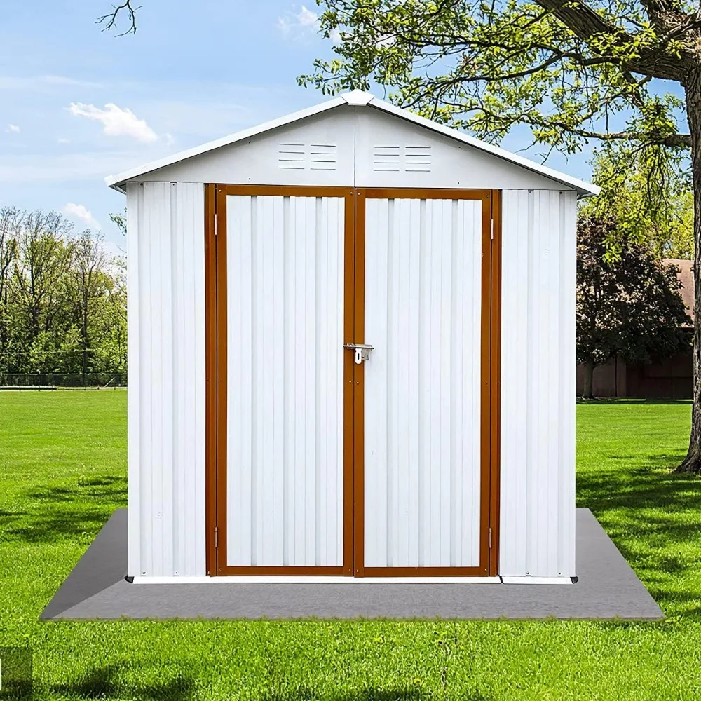 

Shed Storage Garden 10ft x 8ft,Metal Outdoor Storage Sheds with Vents,Hinged Door and Padlock,Practical Tool Storage shed