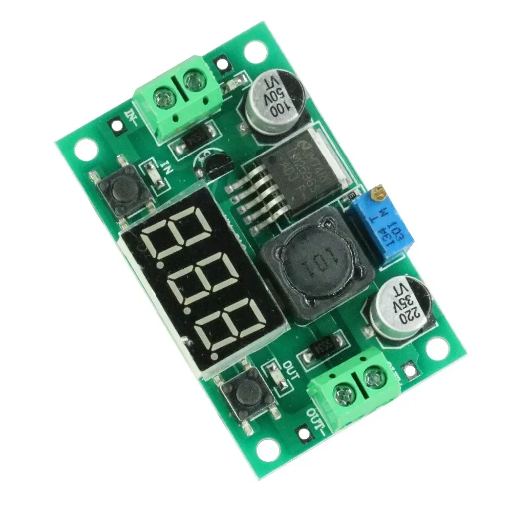 1PCS LM2596 DC to DC Buck Step Down Converter Module Voltage Regulator Red Voltmeter NEW