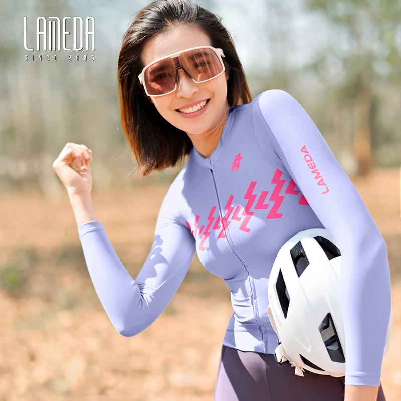 

LAMEDA New Cycling Jersey Bicycle Tops For Women Spring Summer Tight Clothes Quick Drying Breathable MTB Road Long Sleeves