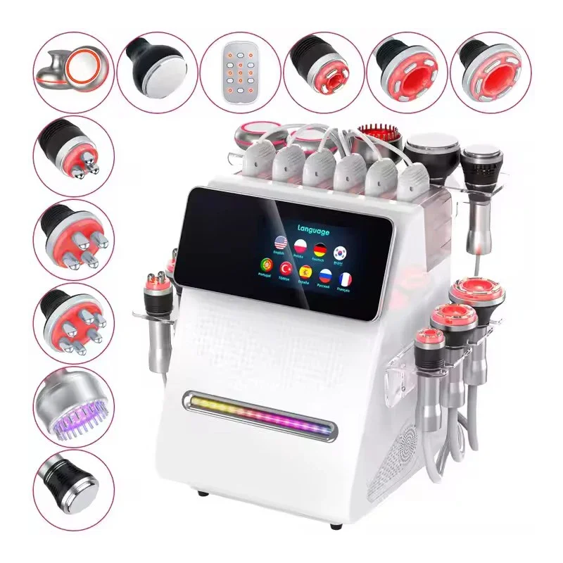 Multifunctional 80k Fat Burner Big Screen Beauty Skin Tigenten Device 11 In 1 Body Slimming Machine Factory Price CE
