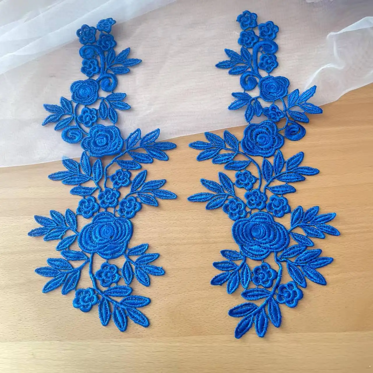 10 Stück = 5 Paare. Wasserlösliche Spitzenstickerei für Hochzeitskleider, Applikationen, handgefertigte DIY-Spitzenkleidung, Nähzubehör – Detail 9