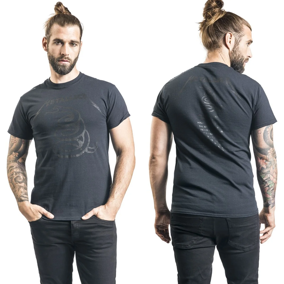 Heißer Sommer Metallica Grafik Baumwoll-T-Shirt Unisex Sommer Kurzarm Mode Marken-T-Shirt Luxus Lässige Vintage Tees – Detail 6