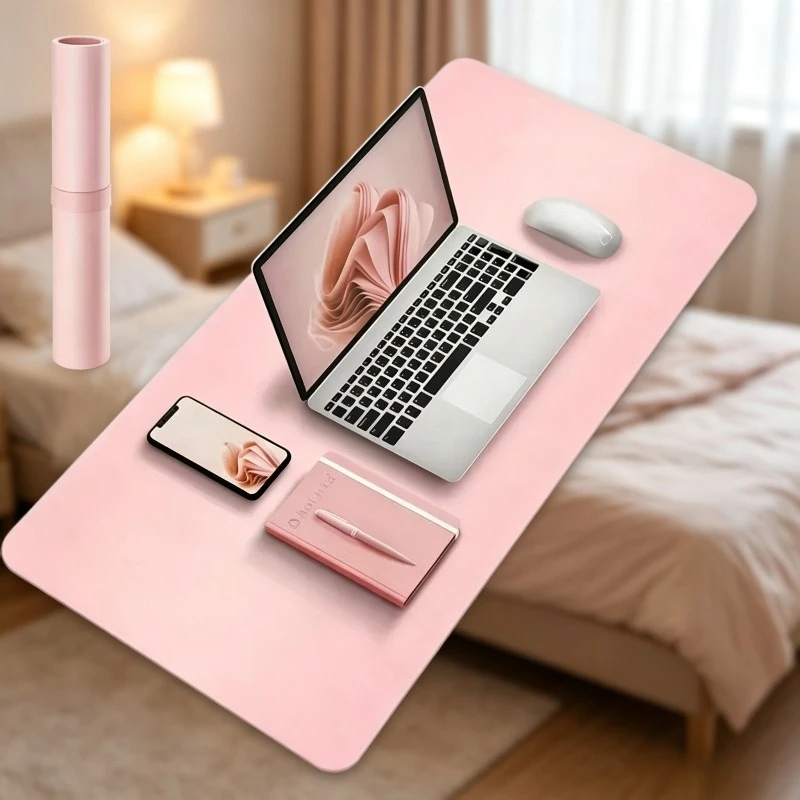 Waterproof Mouse Pad Large Size Office Desk Protector Mat PU Leather Cork Desktop Keyboard Desk Pad Gaming Mousepad