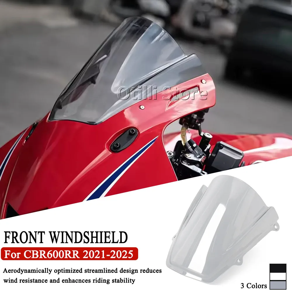 

For Honda CBR600RR 2021-2025 CBR 600 RR Motorcycle Touring Sport WindScreen Windshield Visor Deflector Fairing Cover CBR 600RR