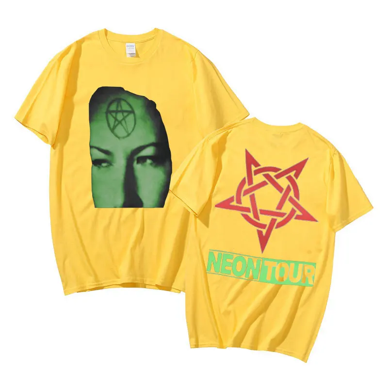 Playboi Carti Neon Tour T-Shirt Men Women Hip Hop Oversized