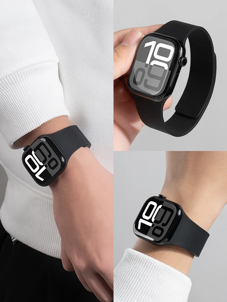 حزام لساعة أبل باند 11 10 SE 9 8 7 6 Ultra 3 49 مللي متر 45 مللي متر 46 مللي متر 44 مللي متر 40 41 42 مللي متر معصم رياضي مغناطيسي كوريا iWatch 2026