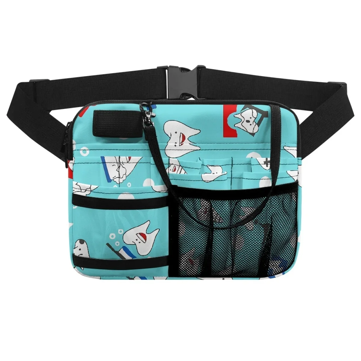 Riñonera de diseño Dental Kawaii para mujer, bolso de cintura para dentista, trabajo, Hospital, portátil, multibolsillo, informal, ajustable, médico, nuevo