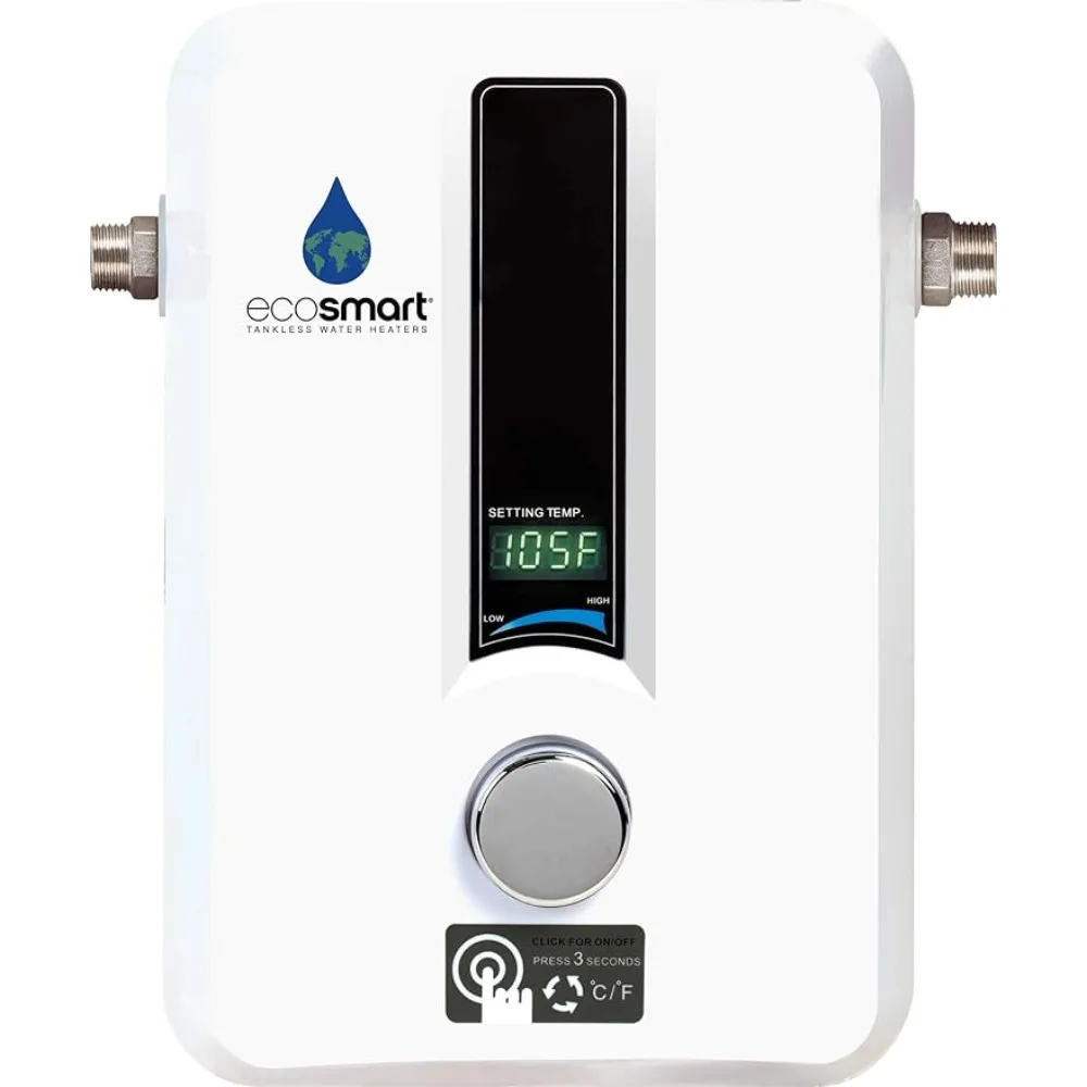 EcoSmart ECO 8 Tankless Water Heater, Electric, 8-kW - Quantity 1, 12 x 8 x 4