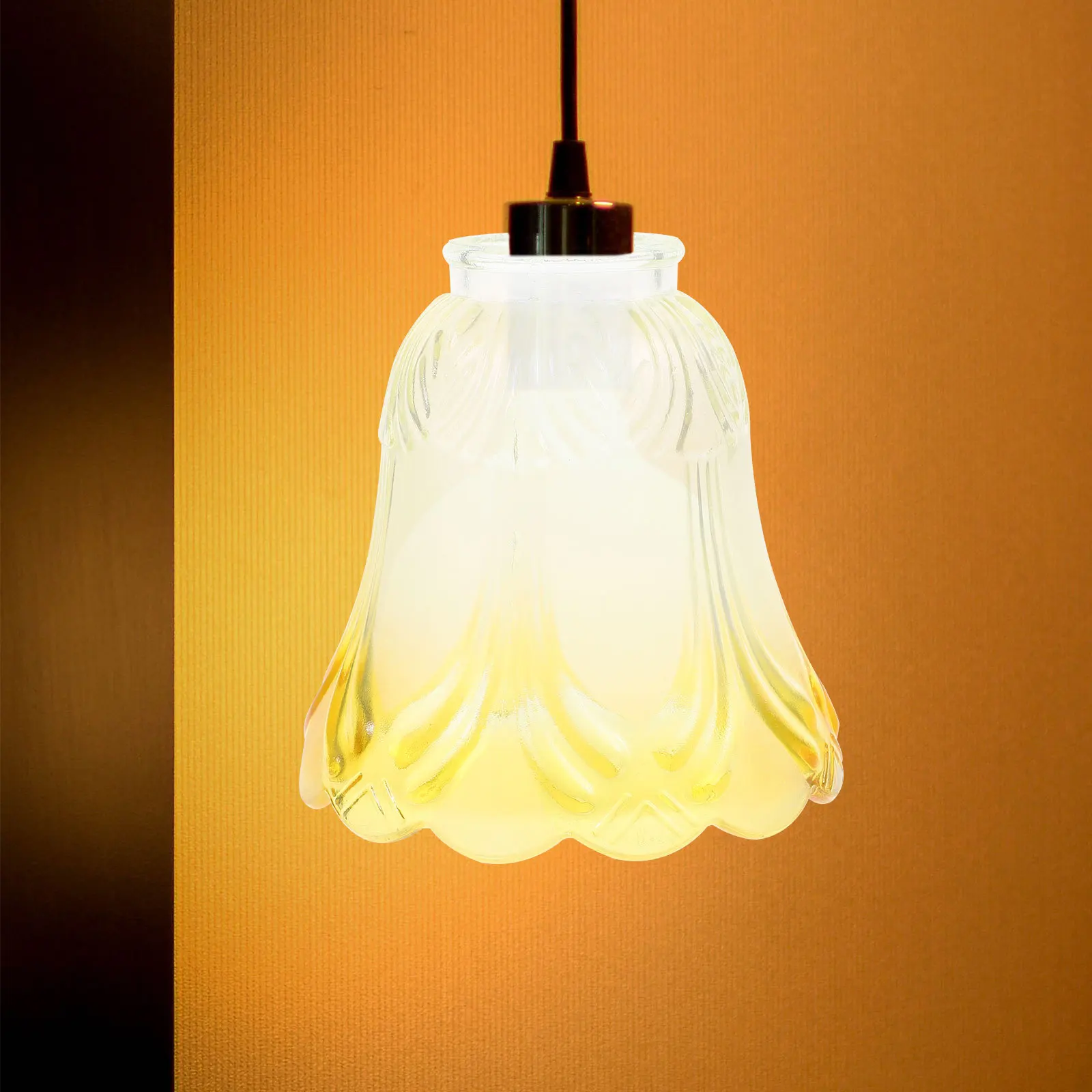 

Glass Lamp Shade Smooth Lightweight Replacement for Ceiling Pendant Light Chandelier Lampshade Glass Lamp Shade