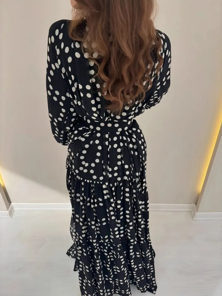 長袖シャーリングボディコンドレス女性 O ネックセクシーなクラブマキシドレス 2026 春夏スキニーストレッチパーティー Vestidos