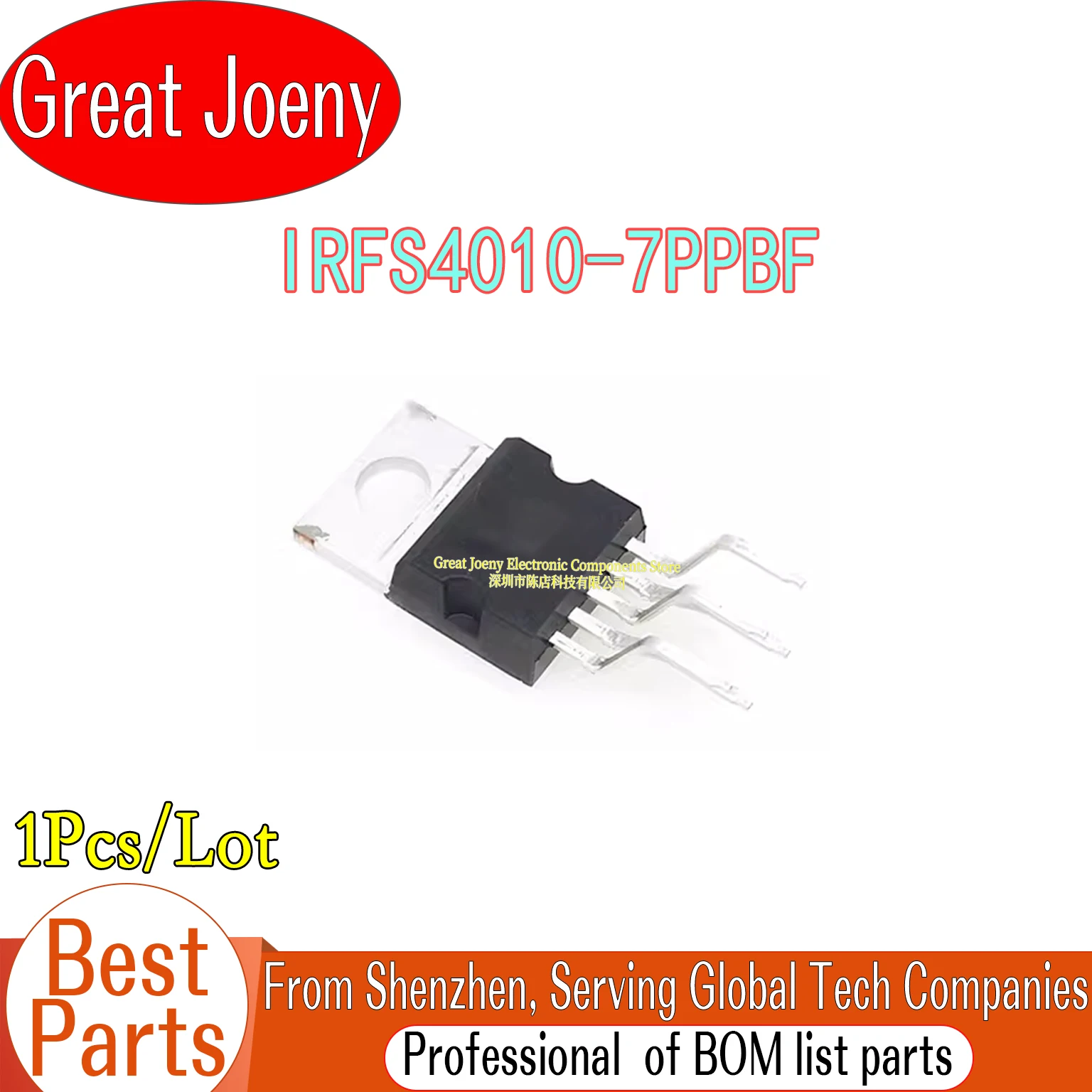 

100% New Original IRFS4010-7P IRFS4010 IRFS4010-7PPBF IC Chipset TO-263-7