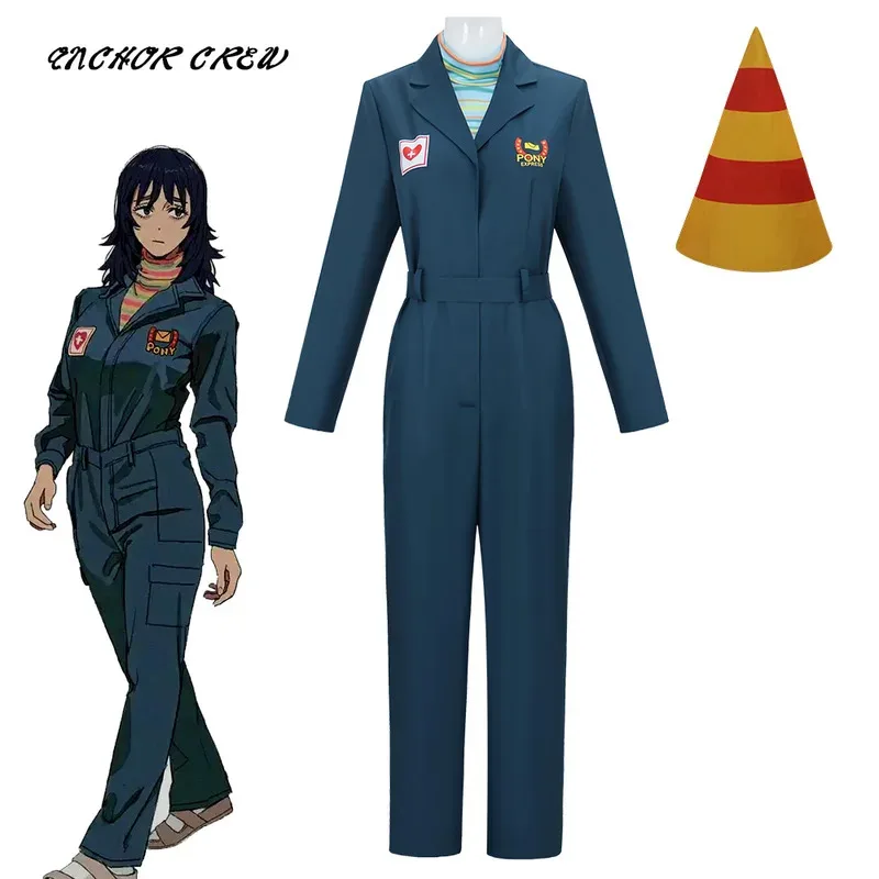 

Nurse Costume Game Mouthwashing Cosplay Women Anya Jumpsuits Hat Uniform Suit Role Play Outfit yj4k