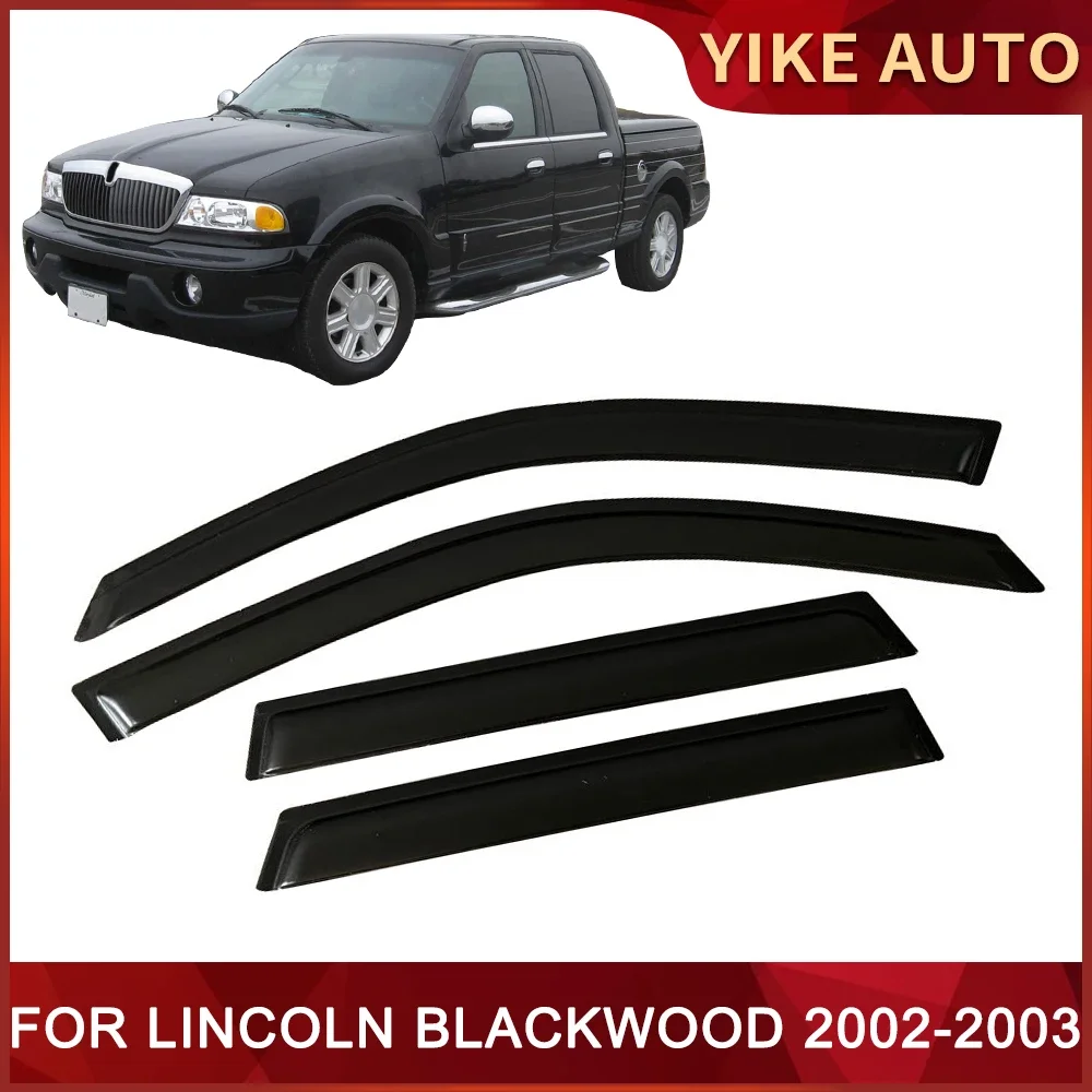 

Оконный козырек для LINCOLN BLACKWOOD 2002-2003, Погодоустойчивый дверной козырек, защита от ветра, солнца, дождя, боковые окна, ветровые дефлекторы, автозапчасти