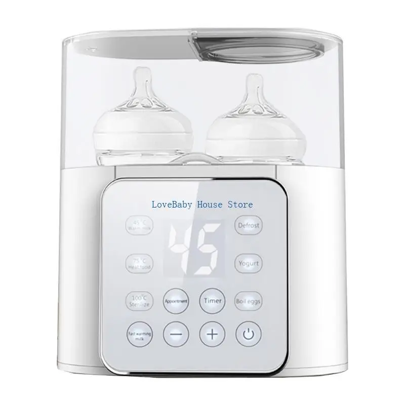 

BX0D Intelligent Baby Bottle Warmer with Temperature Control Large Digital Display Milk Bottle Warmer for Breastmilk Feeding