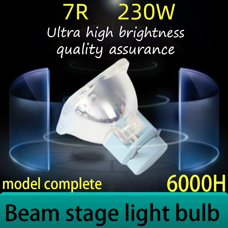 Luz de cabeza móvil Sharpy 7R de 230W con foco de haz, lámpara de escenario, luz de discoteca, balasto de foco, bombilla de escenario