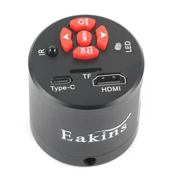 Newest 4K 1080P 60FPS 55MP Industrial Lab HDMI USB Type C Microscope Camera for PCB Repair Soldering Zoom Image Acquisition