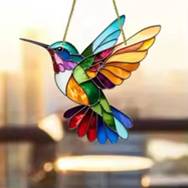 Fairy Bird Suitable For Window Hanging Bird Sun Catcher Interior Decoration, Acrylic Bird Decorative Sun Catcher