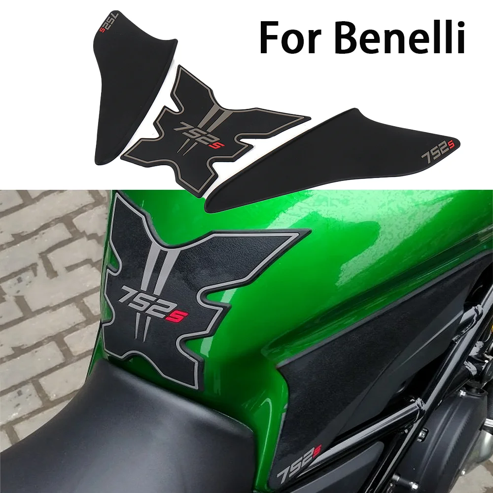 Motocicleta Anti Slip Tanque de Combustível Pads, Conjunto Completo, Gás Joelho Grip, Tração Adesivo, Tanque de Combustível Protector Fit para Benelli 752 S 752 S