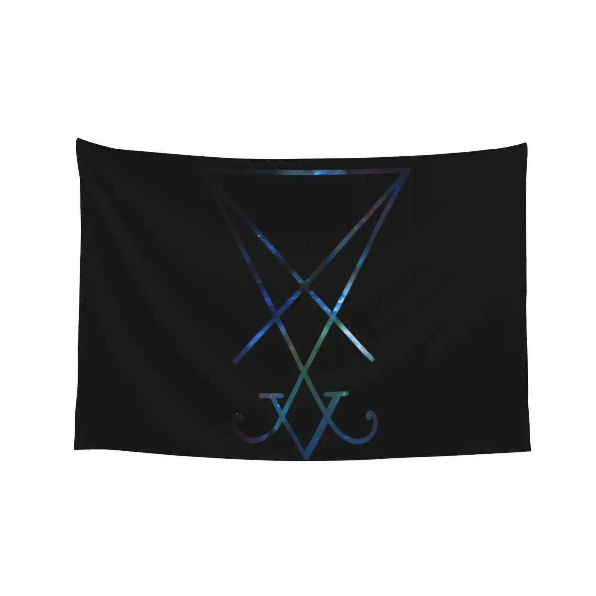 

Sigil of Lucifer / Seal of Satan infused with Orion Nebula Tapestry Funny Home Decoration Tapestry