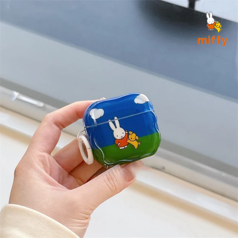 Earphone Shell Miffy and Boris Series Suitable for Airpods 4 3 2 Pro Cartoon Fashion Anti Drop Earphone Case Anime Accessories