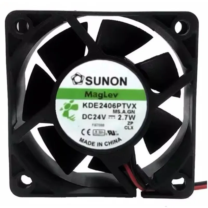 

New Cooler Fan for SUNON KDE2406PTVX MS.A.GN 6025 24V 2.7W 6cm Cooling Fan 60*60*25MM