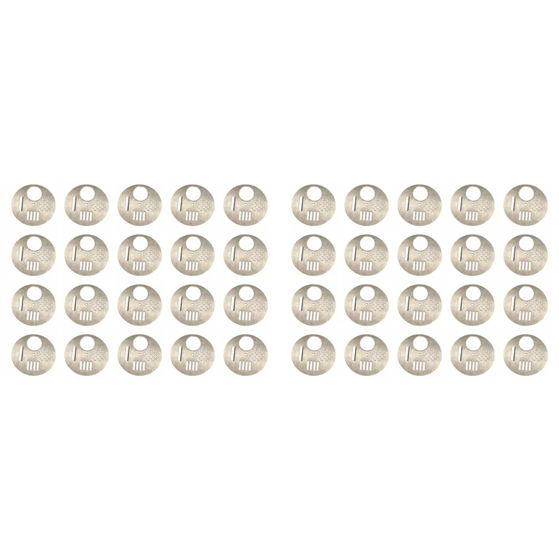 A84X-40PCS Beekeeping Tools Bee Hive Vent Nest Door Cage Stainless Steel Round Hive Hole Entrance Disc Beehives Equipment