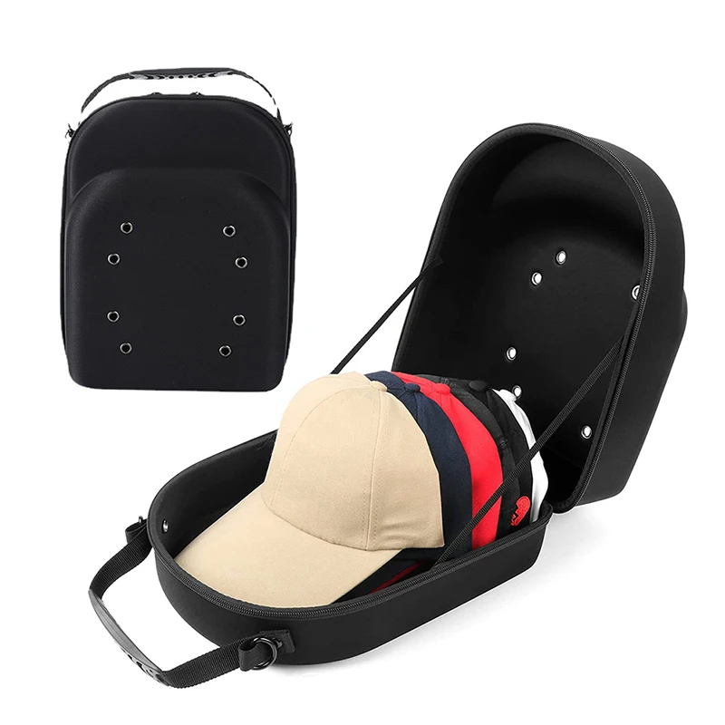 Baseball Hat Display Bag Travel Portable Carrying Bag Hard EVA Baseball Cap Protective Case Peaked Cap Storage Bag