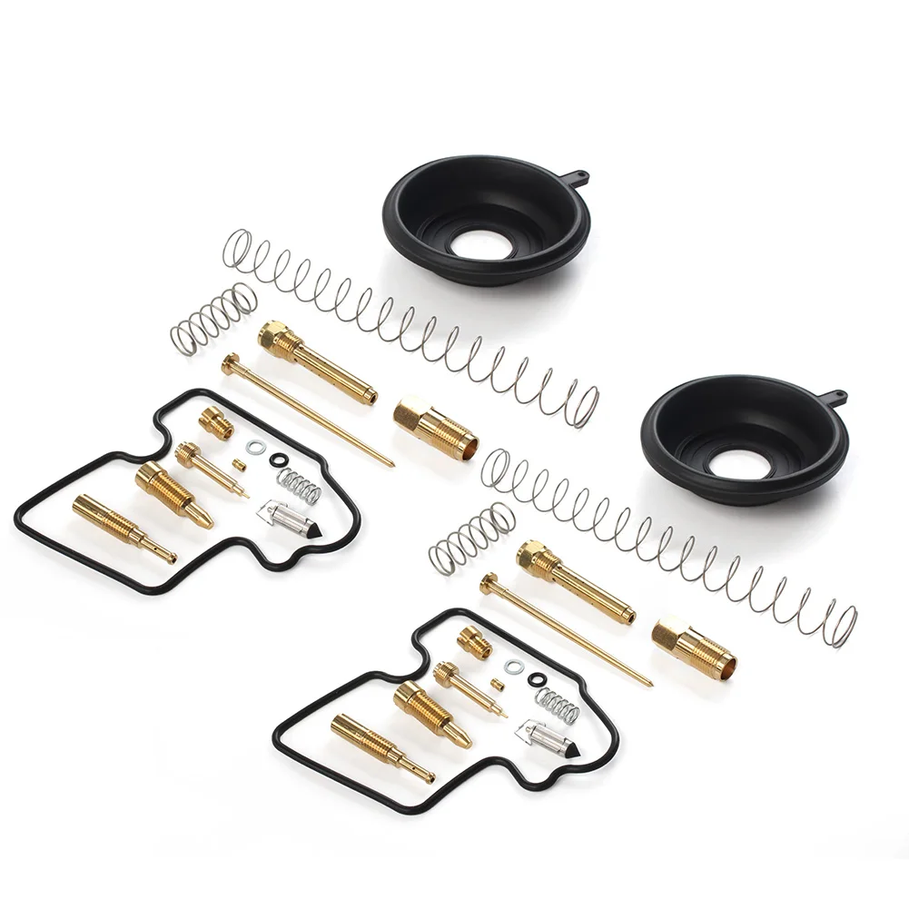 2 Sets Motorcycle Carburetor Repair Kit Diaphragm For Kawasaki Prairie 650 KVF650 2002-2003