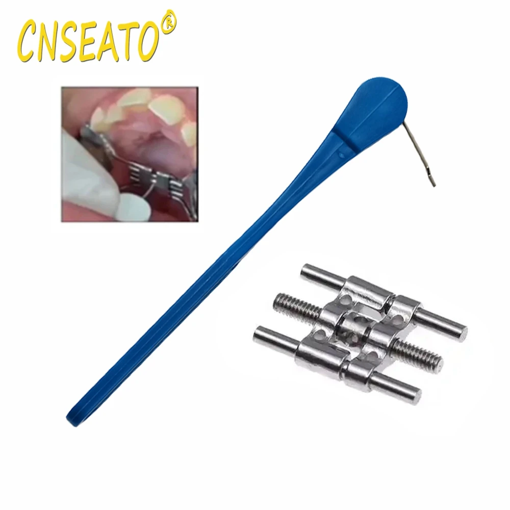 2 Stuks Tandheelkundige Implantaat Uitbreiding Schroef Rapid Palatale Expander Swivel Toetsen Multifunctionele Orthodontische Gereedschappen Instrument Ortho Brace