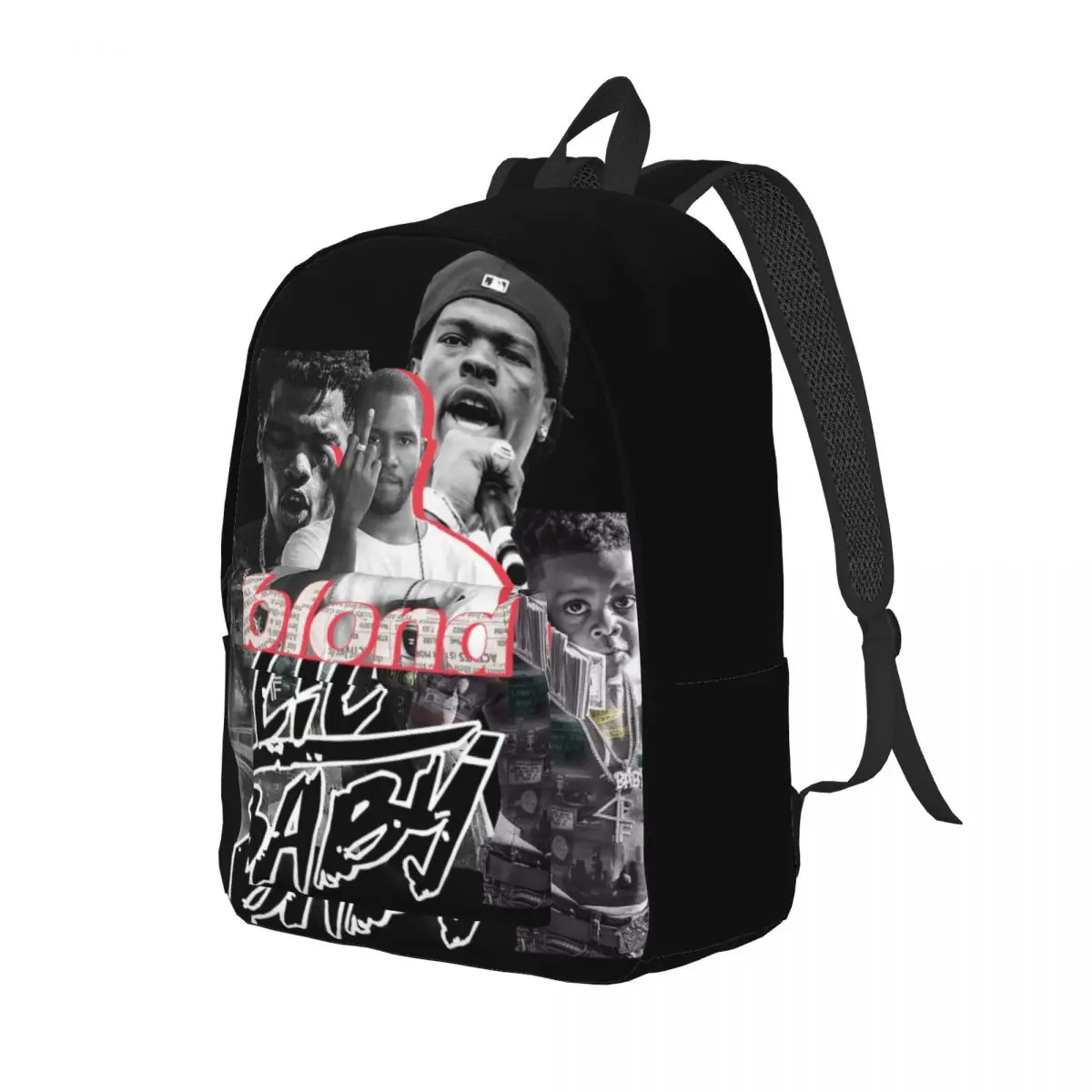 Lil Baby-Sac à Dos Vintage Hip Hop pour Adolescent, Cartable d'École, Voyage du Primaire et du Lycée