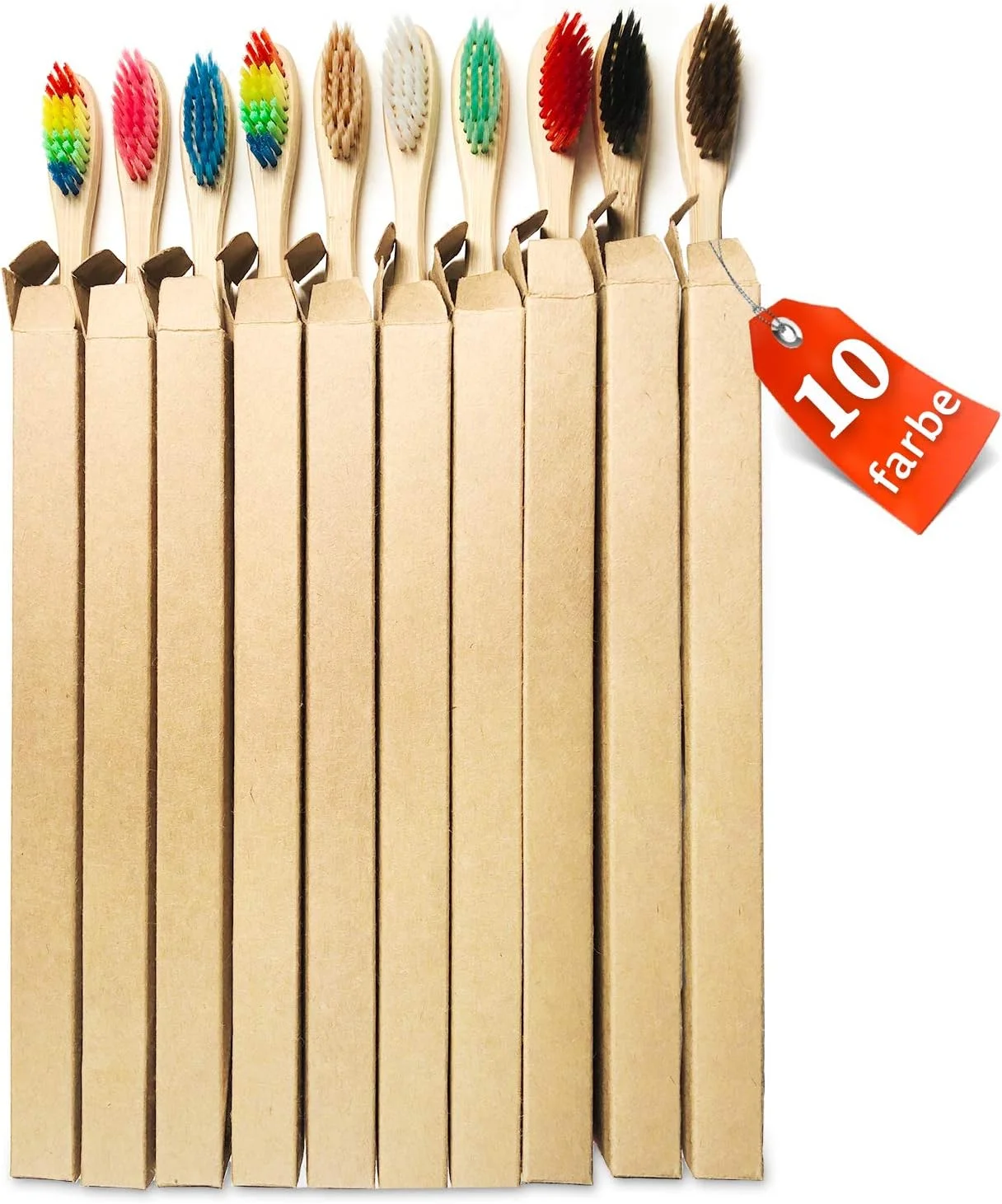 10 قطعة مجموعة فرشاة أسنان مصنوعة من خشب الخيزران الطبيعي شعيرات ناعمة الفحم تبييض الأسنان فرشاة أسنان مصنوعة من خشب الخيزران لينة العناية بالفم الأسنان الكبار/الأطفال