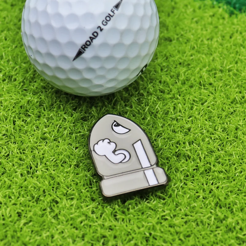 New Golf Ball Marker Hat Clip Metal Has Clip Creative cartoon Cannonball Position Mark