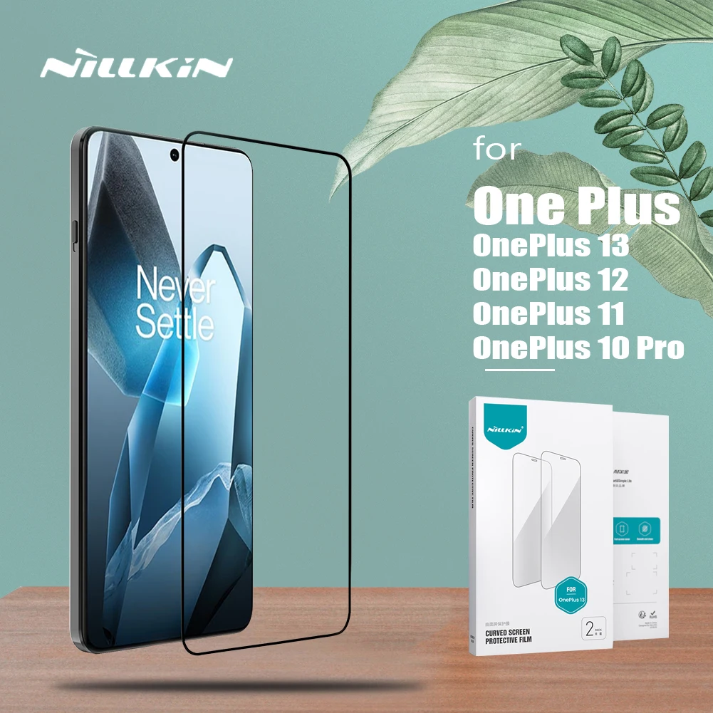 

Nillkin for OnePlus 13 12 11 10 Pro 2 Pcs Set Impact Resistant Curved Soft Film Full Cover Screen Protector (Non Tempered Glass)